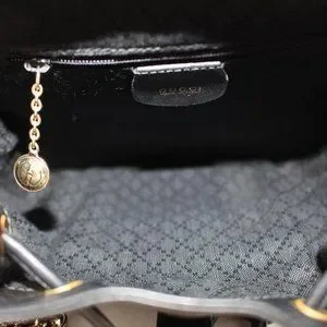 Gucci | Bags | Gucci 4005 Black Leather Backpack With Bamboo  display picture 1
